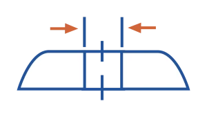 Rückenlochdurchmesser
